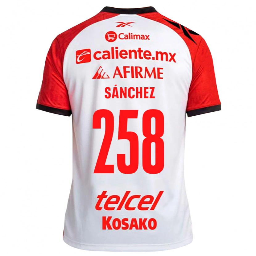 Danxen Hombre Camiseta Edgar Sánchez #258 Rojo Blanco Negro 2ª Equipación 2026/27 La Camisa
