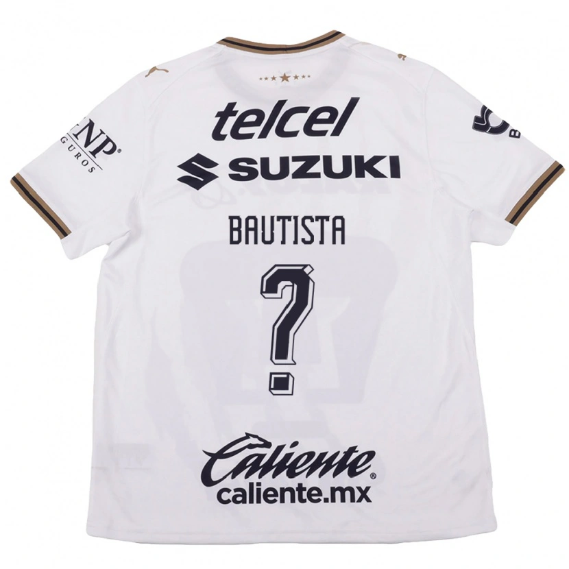 Danxen Hombre Camiseta Randy Bautista #0 Blanco Negro Marrón 2ª Equipación 2026/27 La Camisa