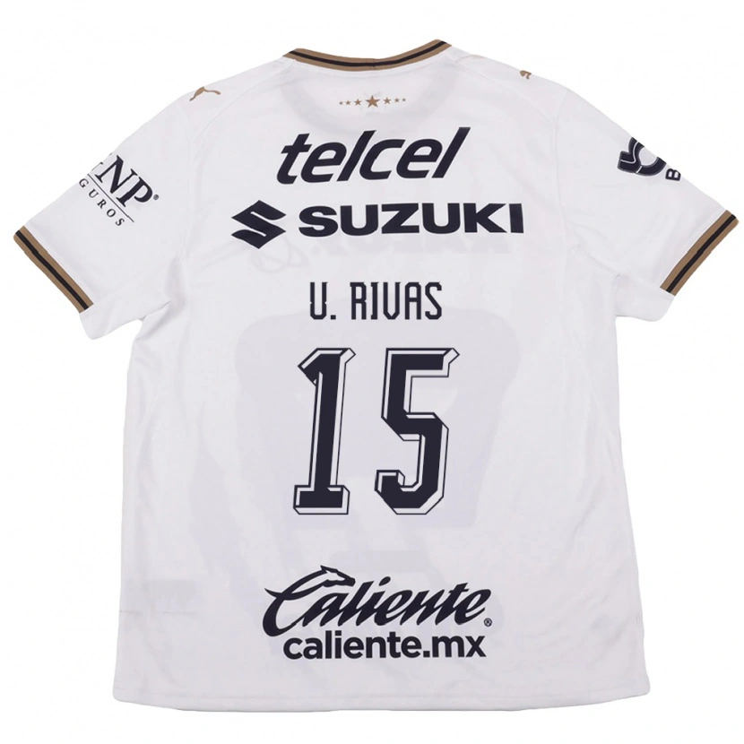 Danxen Hombre Camiseta Ulises Rivas #15 Blanco Negro Marrón 2ª Equipación 2026/27 La Camisa
