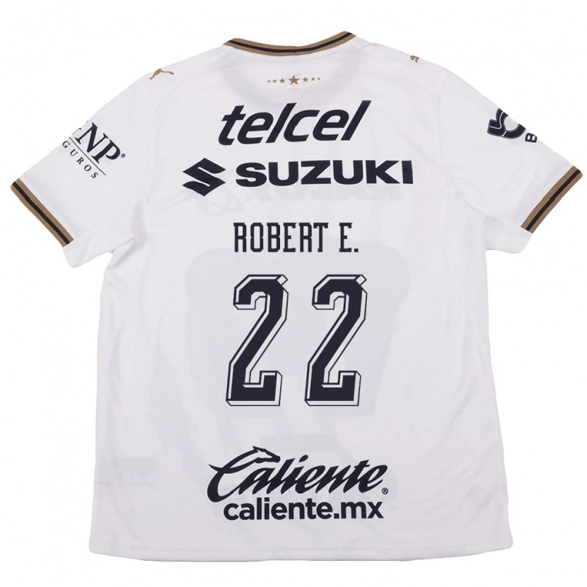 Danxen Hombre Camiseta Robert Ergas #22 Blanco Negro Marrón 2ª Equipación 2026/27 La Camisa