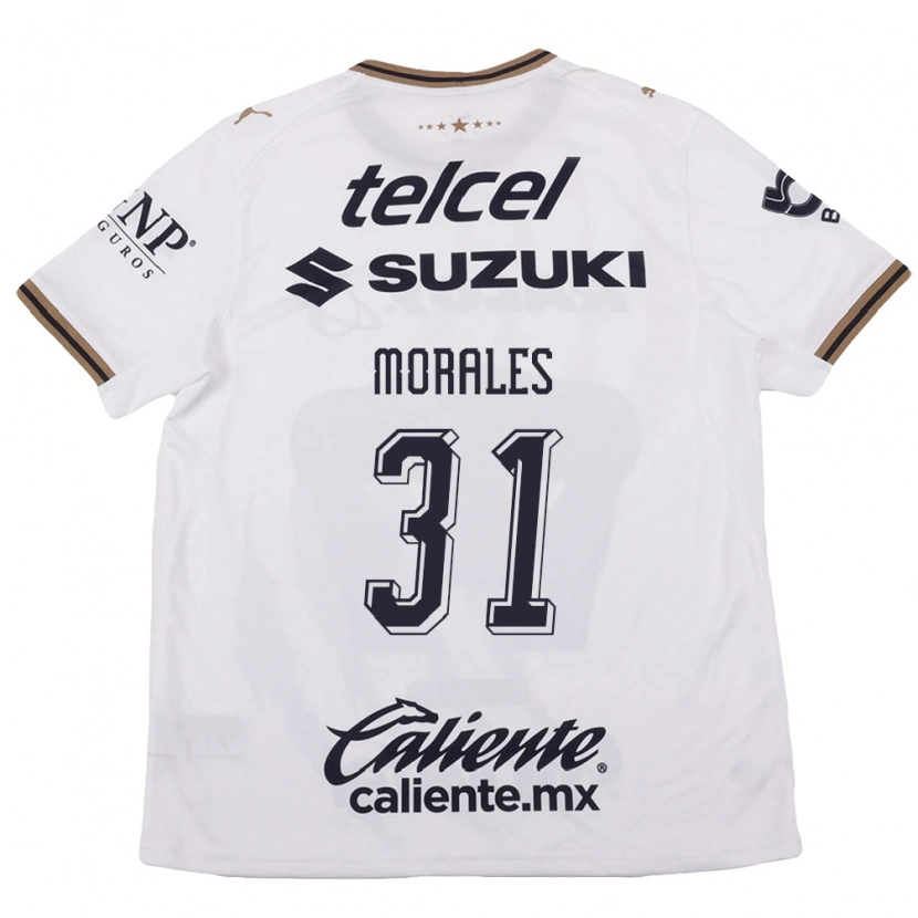 Danxen Hombre Camiseta Robert Morales #31 Blanco Negro Marrón 2ª Equipación 2026/27 La Camisa