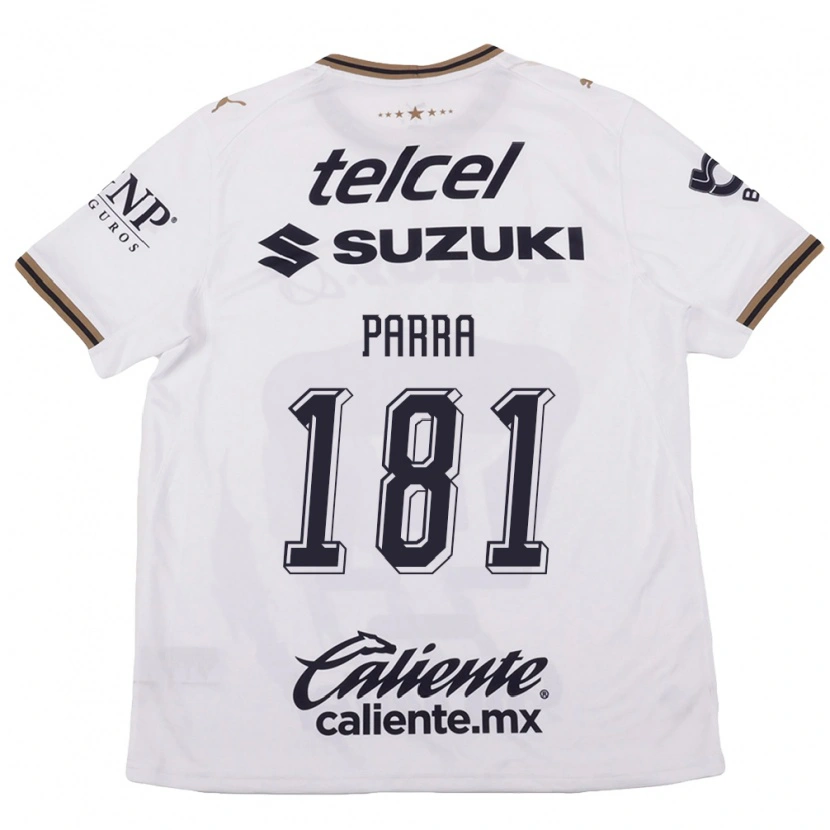 Danxen Hombre Camiseta Rodrigo Parra #181 Blanco Negro Marrón 2ª Equipación 2026/27 La Camisa