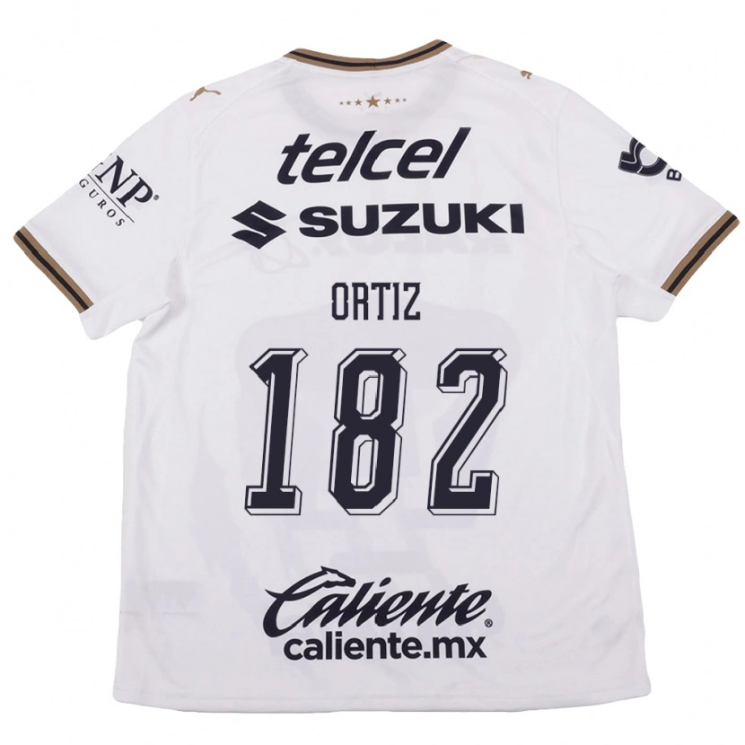 Danxen Hombre Camiseta Jorge Ortiz #182 Blanco Negro Marrón 2ª Equipación 2026/27 La Camisa