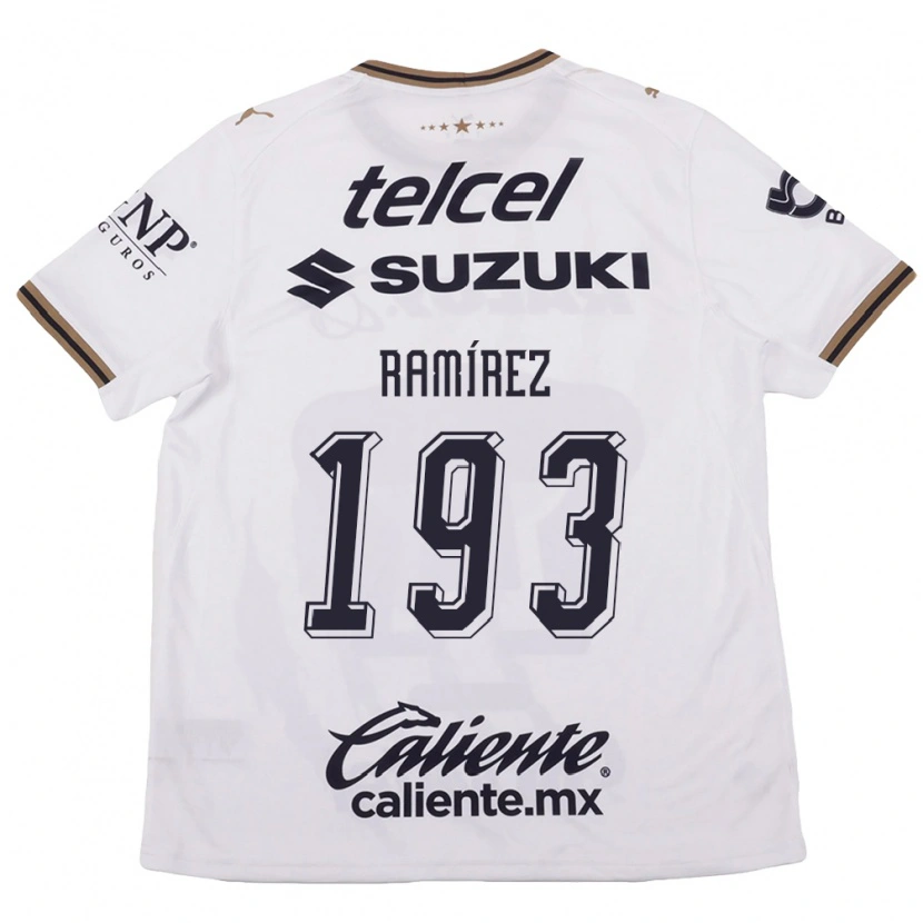 Danxen Hombre Camiseta Dennis Ramírez #193 Blanco Negro Marrón 2ª Equipación 2026/27 La Camisa