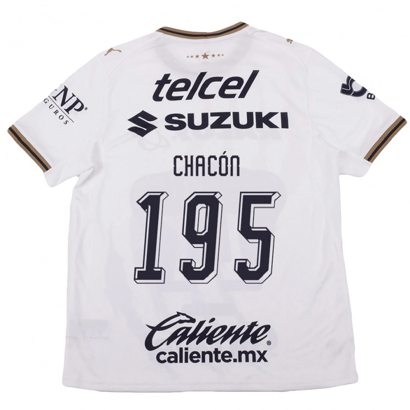 Danxen Hombre Camiseta Eduardo Chacón #195 Blanco Negro Marrón 2ª Equipación 2026/27 La Camisa