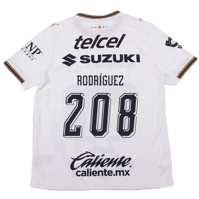 Danxen Hombre Camiseta Gael Rodríguez #208 Blanco Negro Marrón 2ª Equipación 2026/27 La Camisa