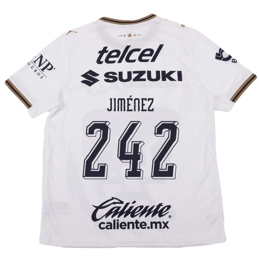 Danxen Hombre Camiseta Axel Jiménez #242 Blanco Negro Marrón 2ª Equipación 2026/27 La Camisa