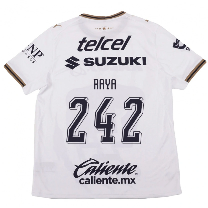 Danxen Hombre Camiseta Félix Raya #242 Blanco Negro Marrón 2ª Equipación 2026/27 La Camisa