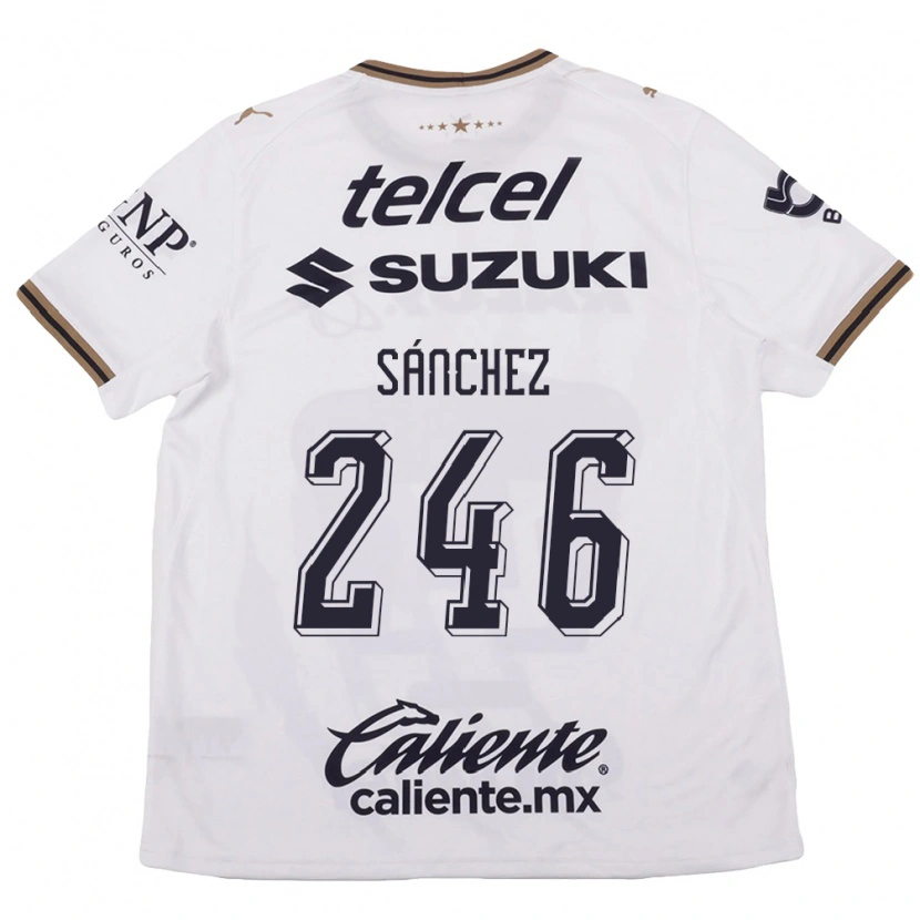 Danxen Hombre Camiseta Oswaldo Sánchez #246 Blanco Negro Marrón 2ª Equipación 2026/27 La Camisa