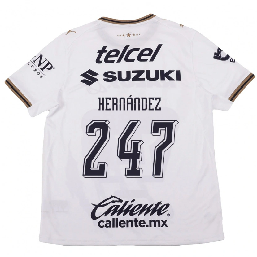 Danxen Hombre Camiseta Oswaldo Hernández #247 Blanco Negro Marrón 2ª Equipación 2026/27 La Camisa