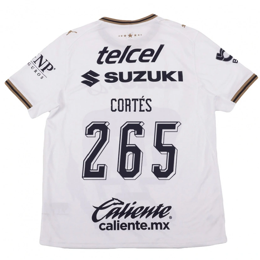 Danxen Hombre Camiseta Jhostyn Cortés #265 Blanco Negro Marrón 2ª Equipación 2026/27 La Camisa
