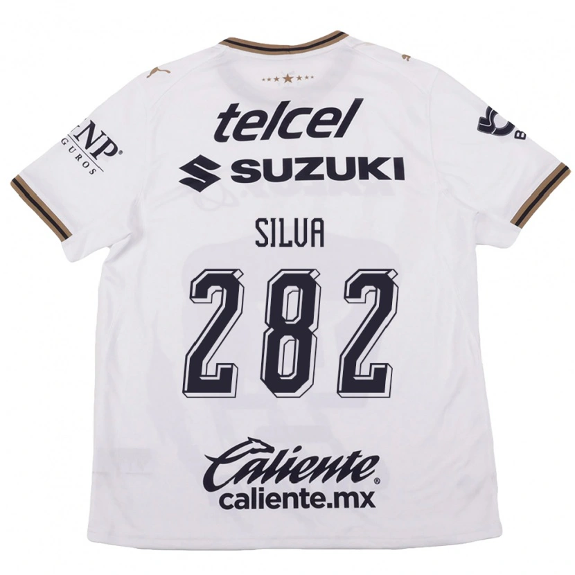 Danxen Hombre Camiseta Cristiano Silva #282 Blanco Negro Marrón 2ª Equipación 2026/27 La Camisa