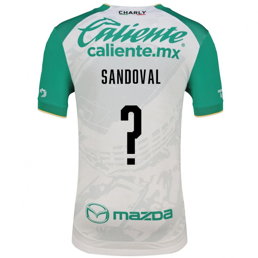 Danxen Hombre Camiseta Axel Sandoval #0 Verde Claro Blanco 2ª Equipación 2026/27 La Camisa