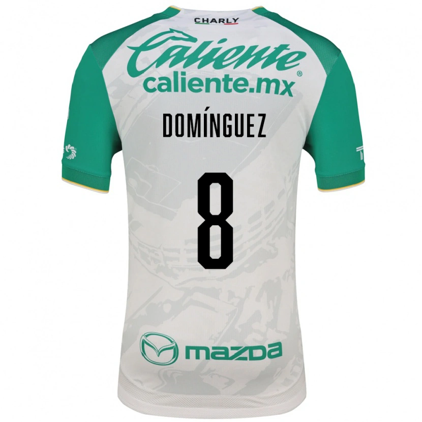 Danxen Hombre Camiseta Juan Domínguez #8 Verde Claro Blanco 2ª Equipación 2026/27 La Camisa