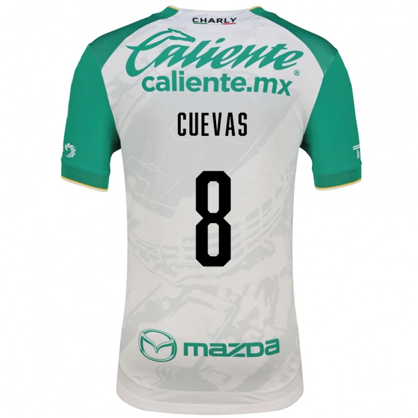 Danxen Hombre Camiseta Lucero Cuevas #8 Verde Claro Blanco 2ª Equipación 2026/27 La Camisa