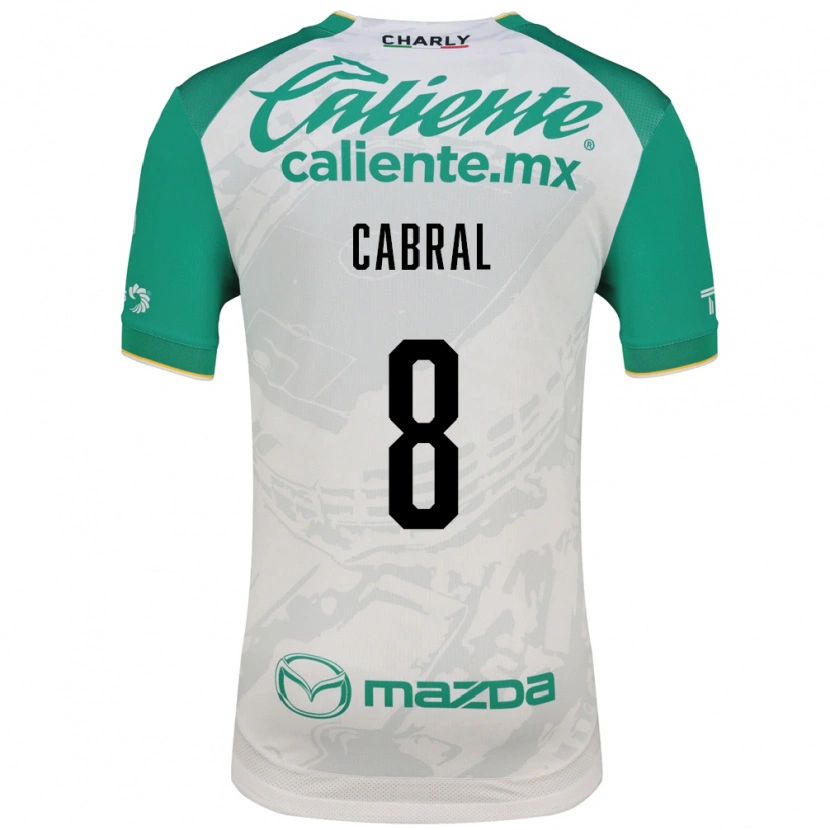 Danxen Hombre Camiseta Luciano Cabral #8 Verde Claro Blanco 2ª Equipación 2026/27 La Camisa