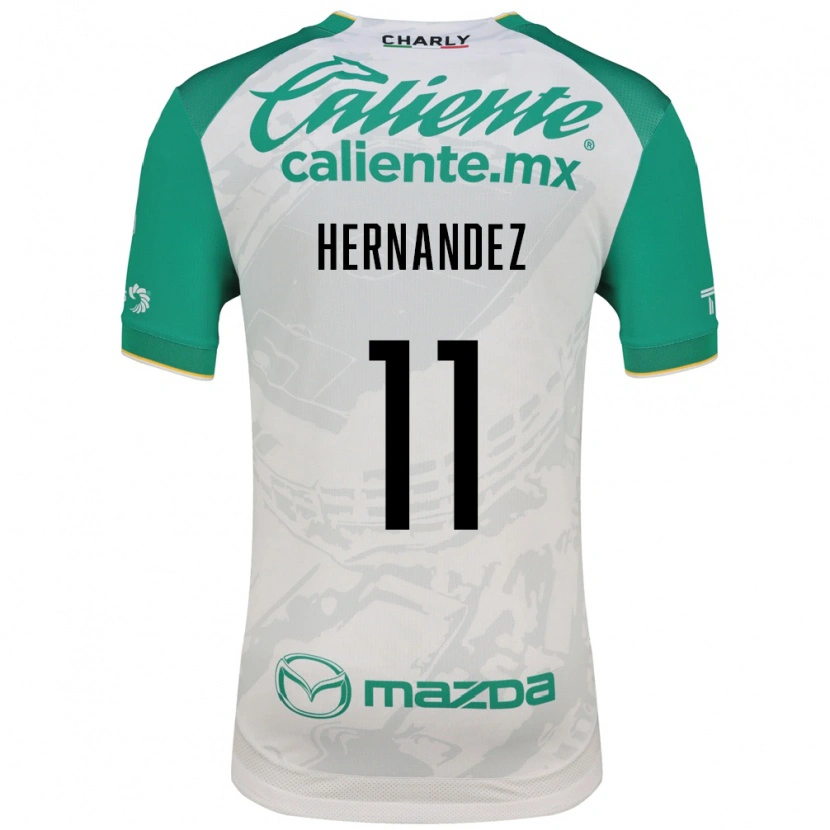 Danxen Hombre Camiseta Elías Hernández #11 Verde Claro Blanco 2ª Equipación 2026/27 La Camisa