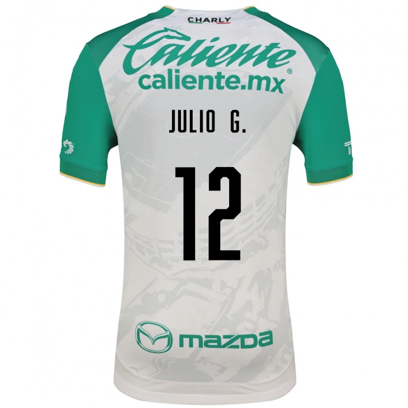 Danxen Hombre Camiseta Julio González #12 Verde Claro Blanco 2ª Equipación 2026/27 La Camisa
