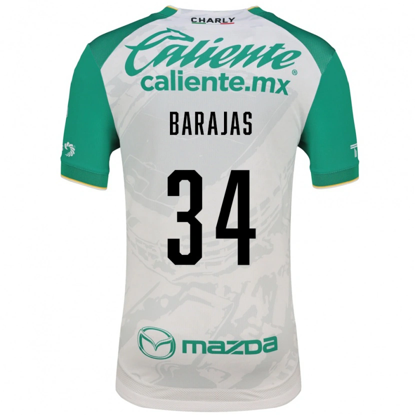 Danxen Hombre Camiseta Víctor Barajas #34 Verde Claro Blanco 2ª Equipación 2026/27 La Camisa
