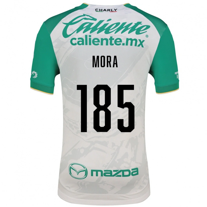Danxen Hombre Camiseta Christopher Mora #185 Verde Claro Blanco 2ª Equipación 2026/27 La Camisa