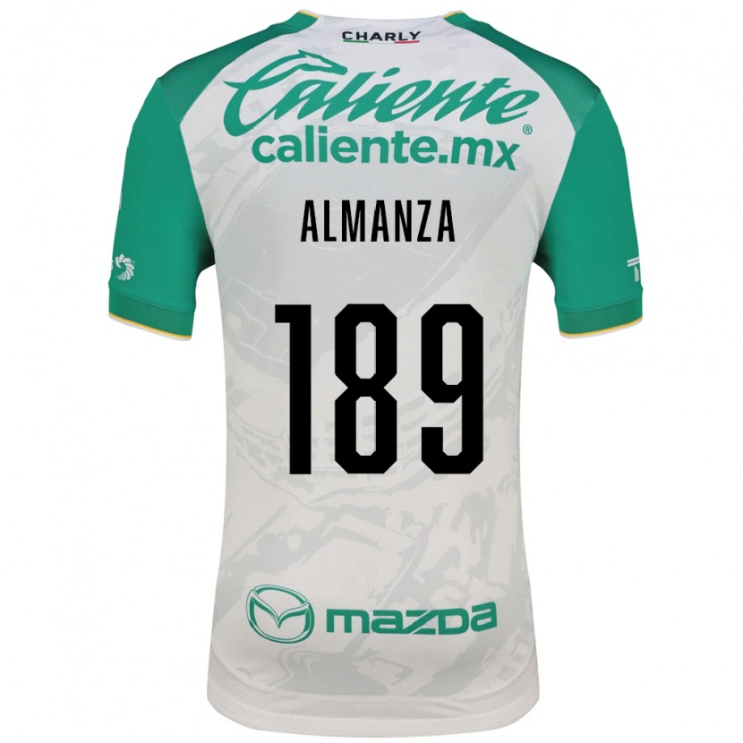 Danxen Hombre Camiseta Román Almanza #189 Verde Claro Blanco 2ª Equipación 2026/27 La Camisa