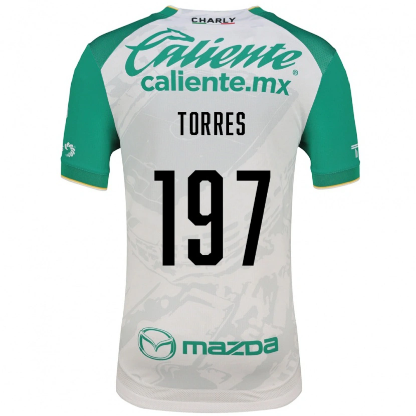 Danxen Hombre Camiseta Erick Torres #197 Verde Claro Blanco 2ª Equipación 2026/27 La Camisa