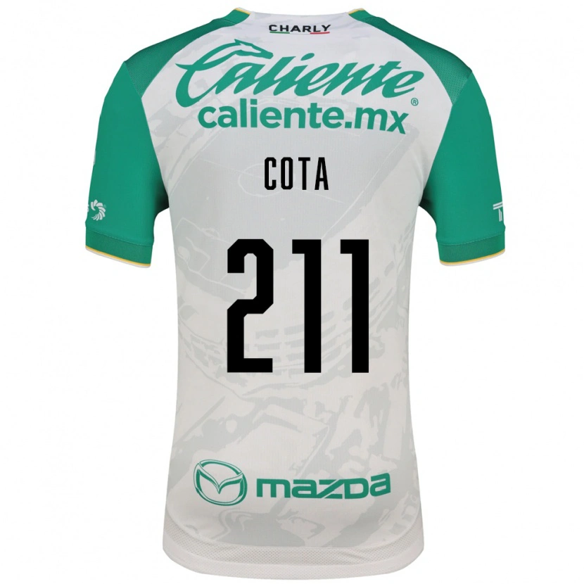 Danxen Hombre Camiseta Luis Cota #211 Verde Claro Blanco 2ª Equipación 2026/27 La Camisa