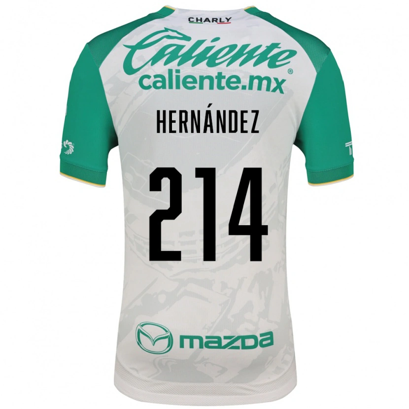 Danxen Hombre Camiseta Iván Hernández #214 Verde Claro Blanco 2ª Equipación 2026/27 La Camisa