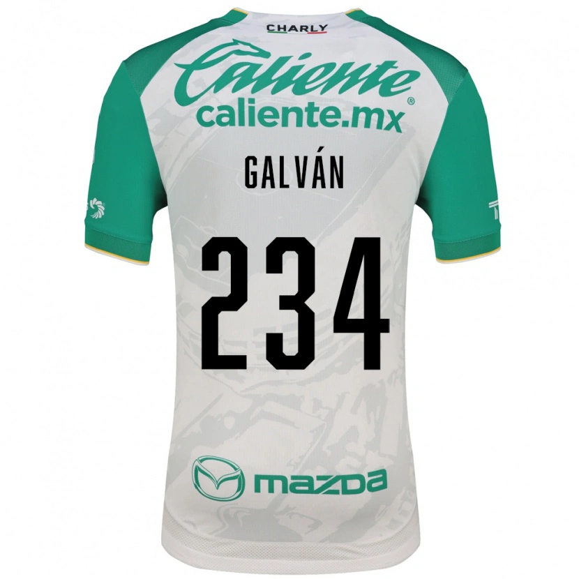 Danxen Hombre Camiseta Diego Galván #234 Verde Claro Blanco 2ª Equipación 2026/27 La Camisa
