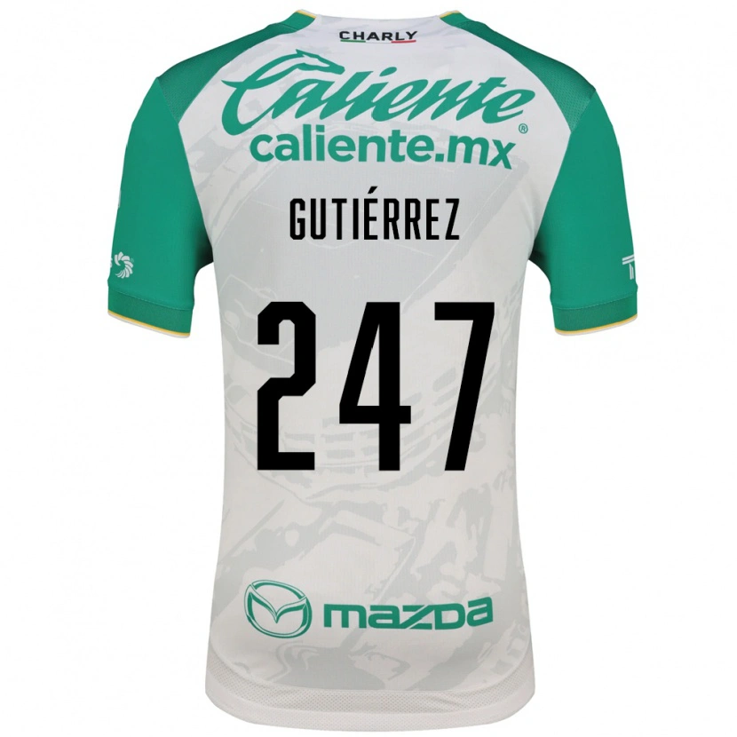 Danxen Hombre Camiseta Brandón Gutiérrez #247 Verde Claro Blanco 2ª Equipación 2026/27 La Camisa