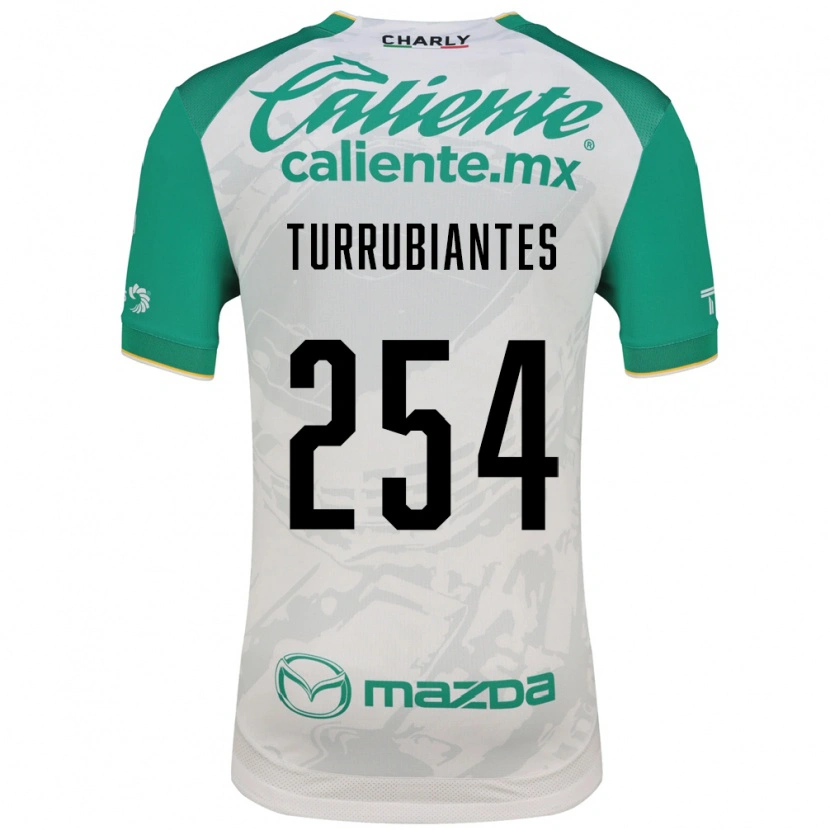 Danxen Hombre Camiseta Abdon Turrubiates #254 Verde Claro Blanco 2ª Equipación 2026/27 La Camisa