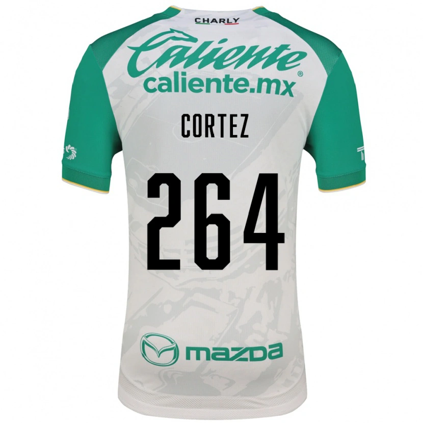 Danxen Hombre Camiseta Enrique Cortez #264 Verde Claro Blanco 2ª Equipación 2026/27 La Camisa