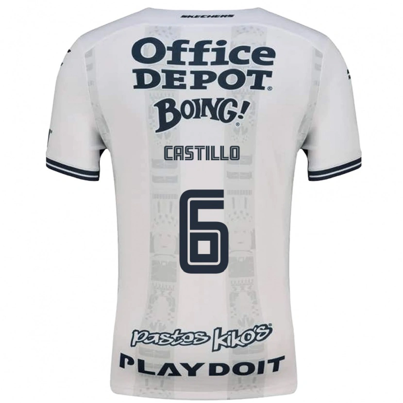 Danxen Hombre Camiseta Byron Castillo #6 Rojo Blanco Negro 2ª Equipación 2026/27 La Camisa