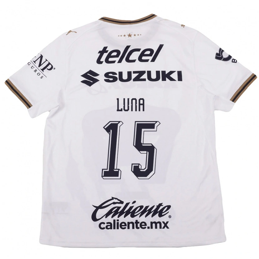 Danxen Hombre Camiseta Israel Luna #15 Blanco Negro Marrón 2ª Equipación 2026/27 La Camisa