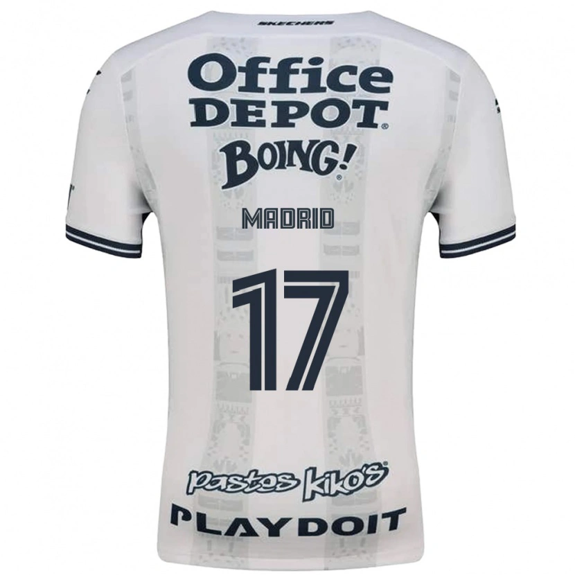 Danxen Hombre Camiseta Yanín Madrid #17 Rojo Blanco Negro 2ª Equipación 2026/27 La Camisa