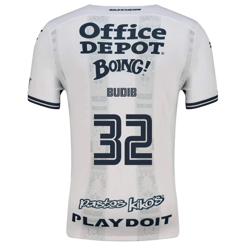 Danxen Hombre Camiseta Pedro Budib #32 Rojo Blanco Negro 2ª Equipación 2026/27 La Camisa