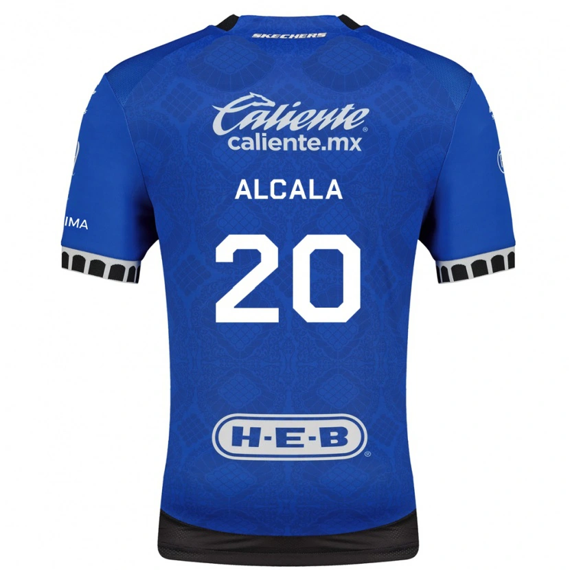 Danxen Hombre Camiseta Álex Alcalá #20 Azul Real Blanco Negro 2ª Equipación 2026/27 La Camisa