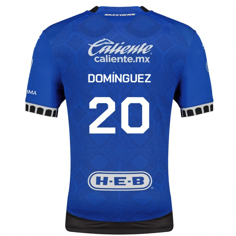 Danxen Hombre Camiseta Misael Dominguez #20 Azul Real Blanco Negro 2ª Equipación 2026/27 La Camisa