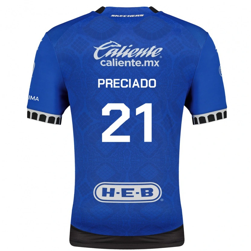 Danxen Hombre Camiseta Ayrton Preciado #21 Azul Real Blanco Negro 2ª Equipación 2026/27 La Camisa