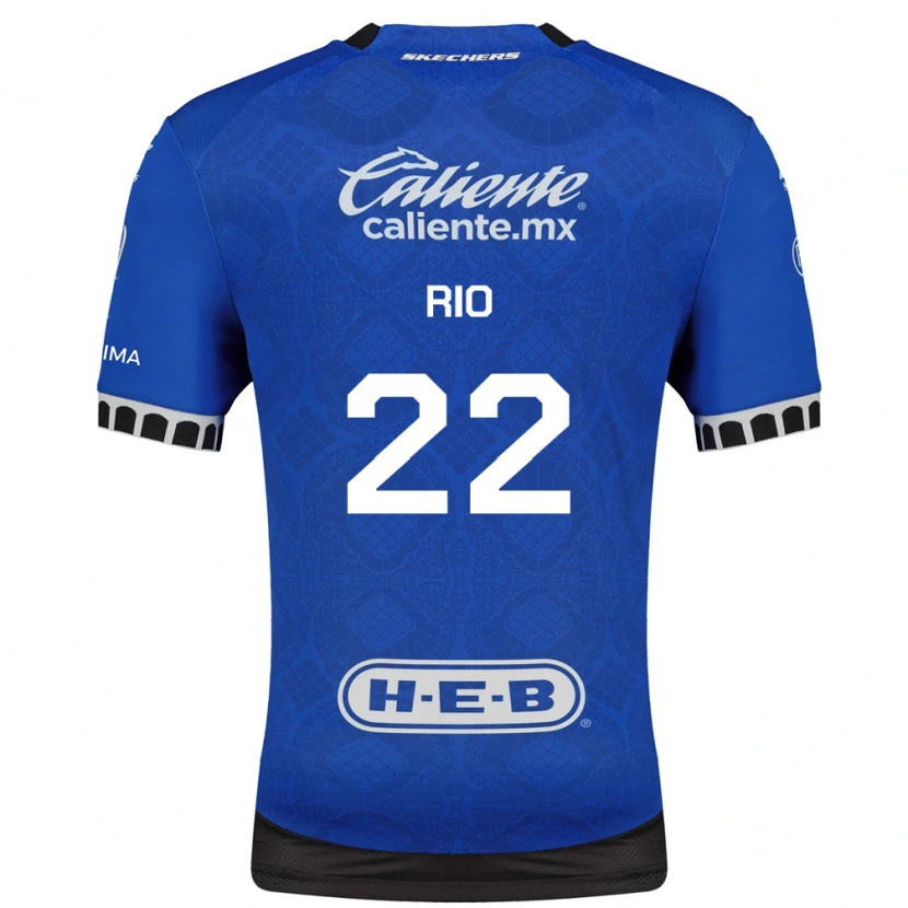 Danxen Hombre Camiseta Martín Rio #22 Azul Real Blanco Negro 2ª Equipación 2026/27 La Camisa