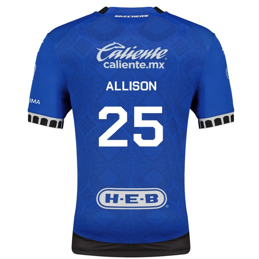 Danxen Hombre Camiseta Guillermo Allison #25 Azul Real Blanco Negro 2ª Equipación 2026/27 La Camisa