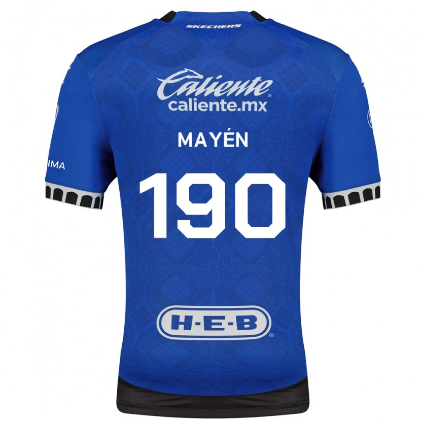 Danxen Hombre Camiseta Eduardo Mayén #190 Azul Real Blanco Negro 2ª Equipación 2026/27 La Camisa