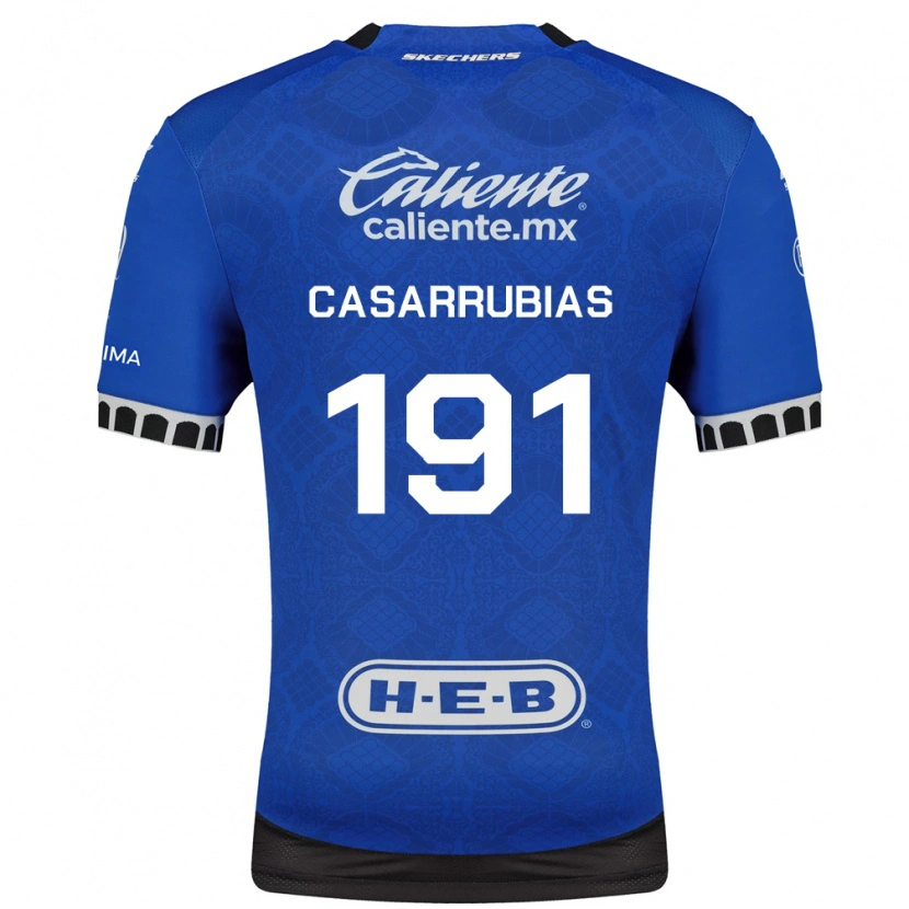 Danxen Hombre Camiseta Aaron Casarrubias #191 Azul Real Blanco Negro 2ª Equipación 2026/27 La Camisa