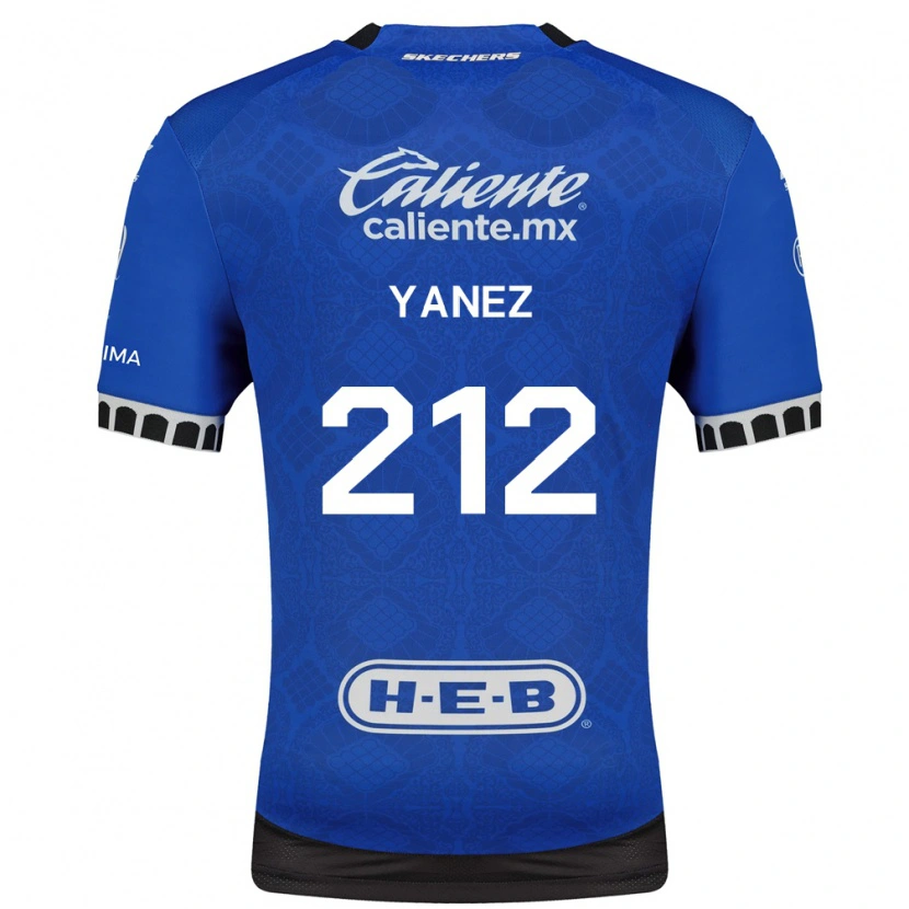 Danxen Hombre Camiseta Sebastián Yánez #212 Azul Real Blanco Negro 2ª Equipación 2026/27 La Camisa