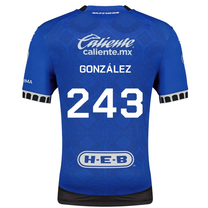 Danxen Hombre Camiseta Leonardo González #243 Azul Real Blanco Negro 2ª Equipación 2026/27 La Camisa