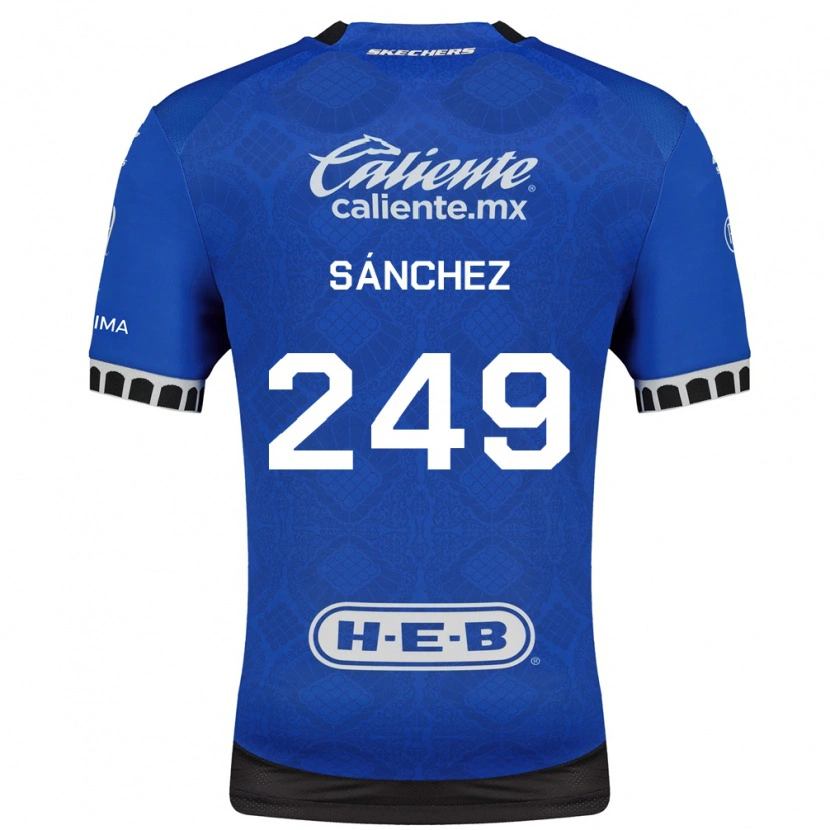Danxen Hombre Camiseta Sergio Sánchez #249 Azul Real Blanco Negro 2ª Equipación 2026/27 La Camisa