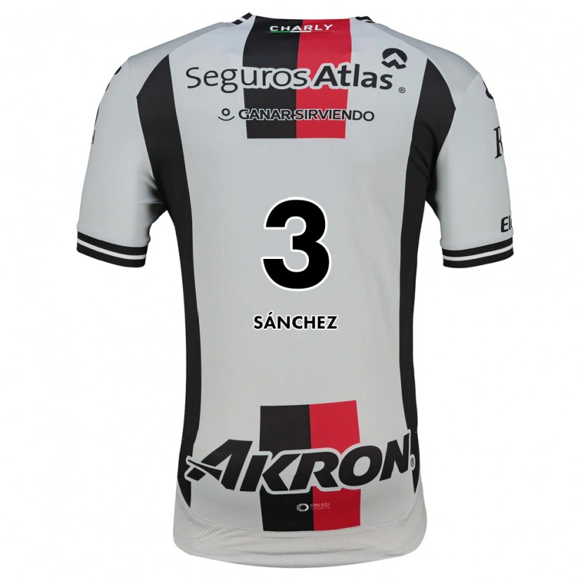 Danxen Hombre Camiseta Jorge Sánchez #3 Blanco Rojo Negro 2ª Equipación 2026/27 La Camisa