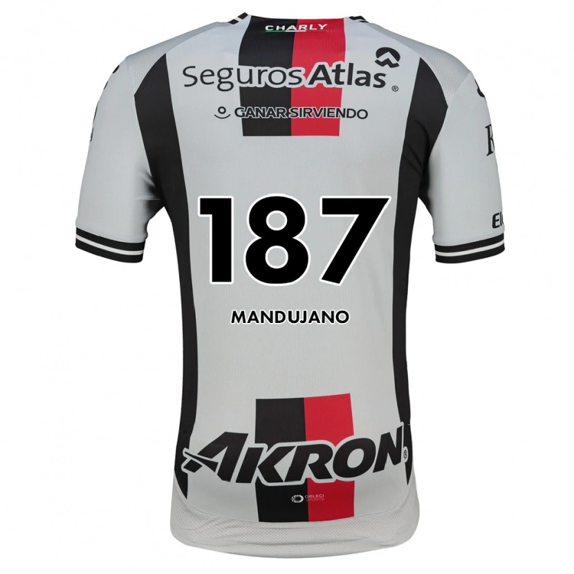 Danxen Hombre Camiseta Sebastián Mandujano #187 Blanco Rojo Negro 2ª Equipación 2026/27 La Camisa