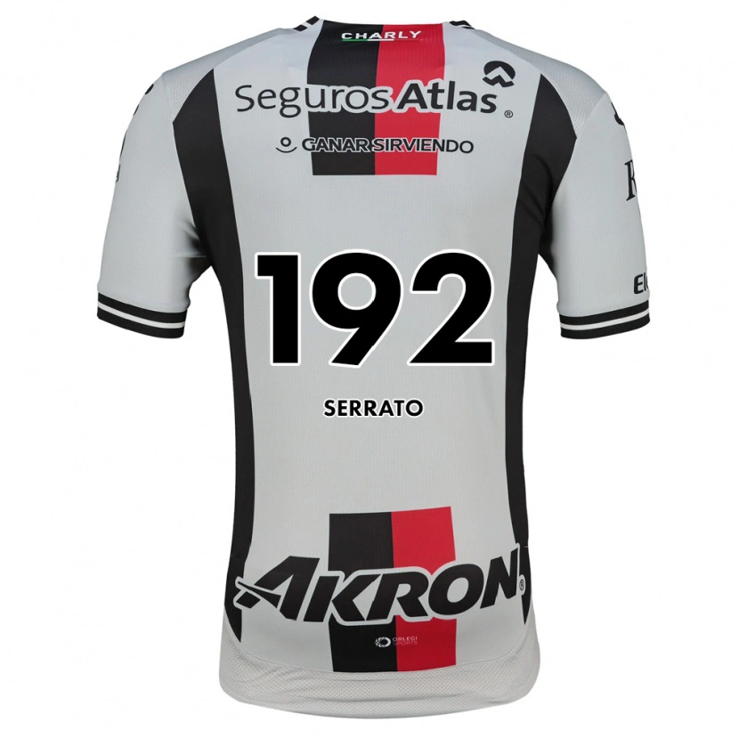 Danxen Hombre Camiseta Jesús Serrato #192 Blanco Rojo Negro 2ª Equipación 2026/27 La Camisa
