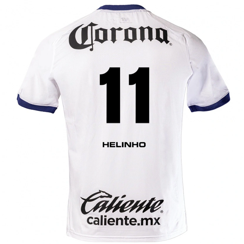 Danxen Hombre Camiseta Helinho #11 Blanco Azul Negro 2ª Equipación 2026/27 La Camisa